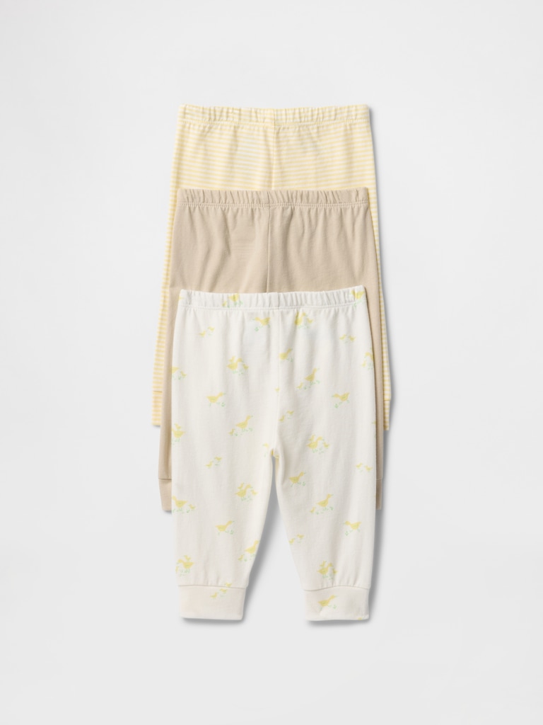 Baby First Favorites Organic Cotton Pull-On Pants (3-Pack)