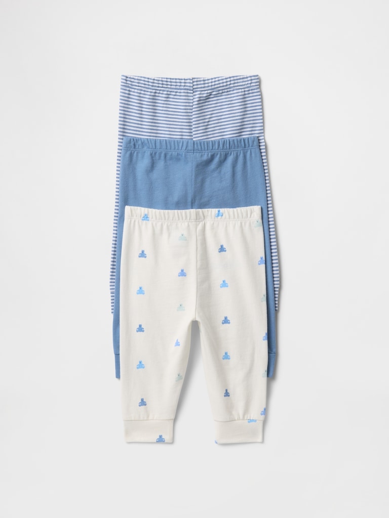 Baby First Favorites Organic Cotton Pull-On Pants (3-Pack)