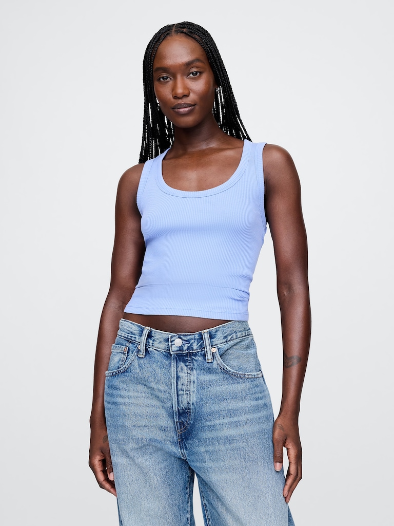Rib Scoop Tank Top