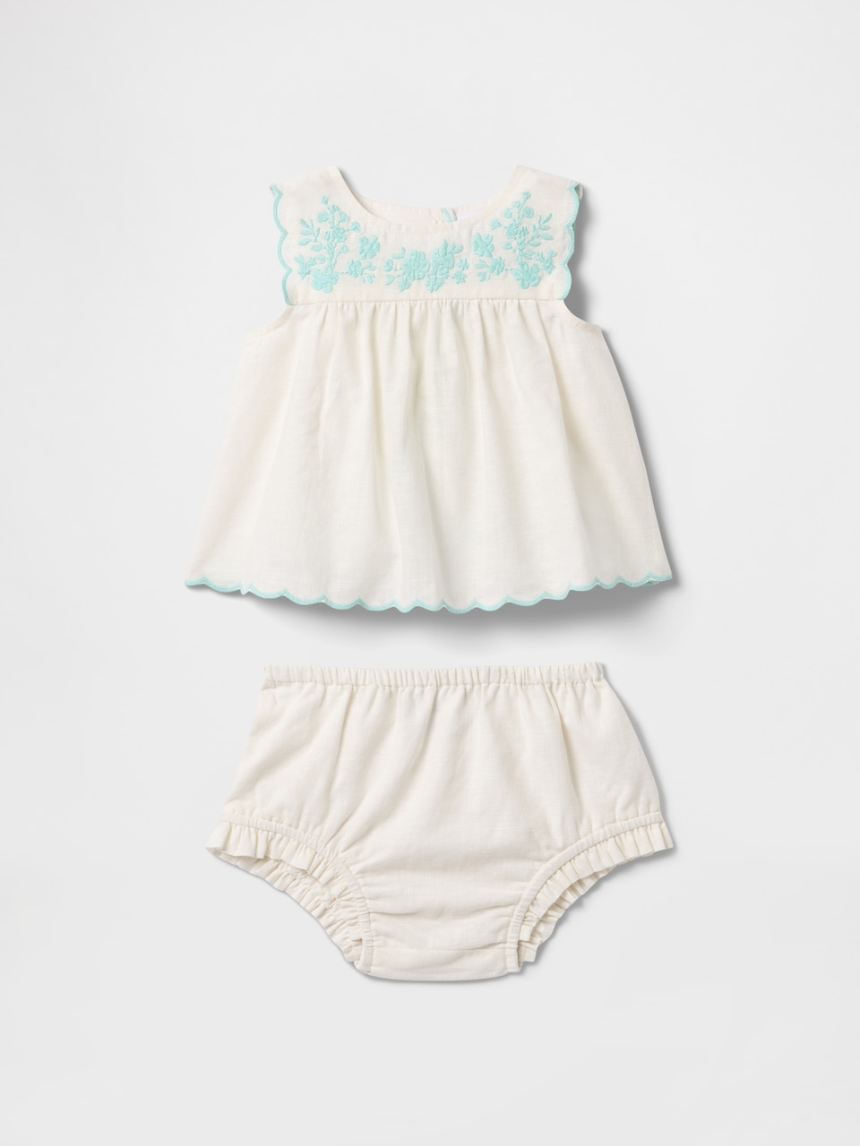 Baby Linen-Cotton Outfit Set