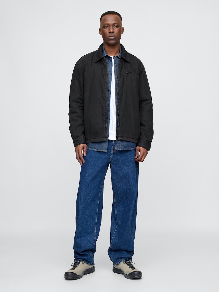 Sherpa-Lined Shirt Jacket