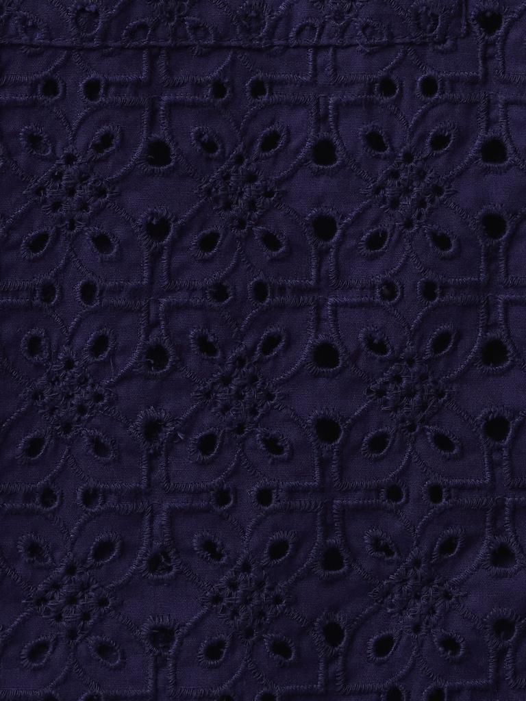 Poplin Eyelet Full-Zip Pocket Shirt