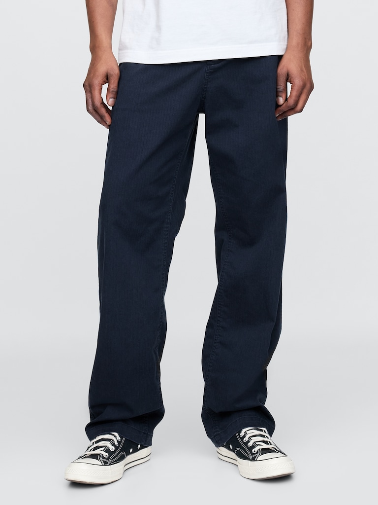 Modern '90s Loose Herringbone Khakis