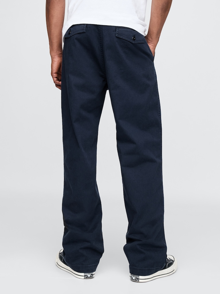 Modern '90s Loose Herringbone Khakis