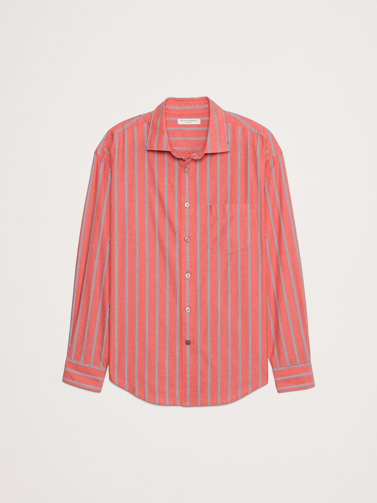 Relaxed-Fit Washed Cotton Poplin Shirt