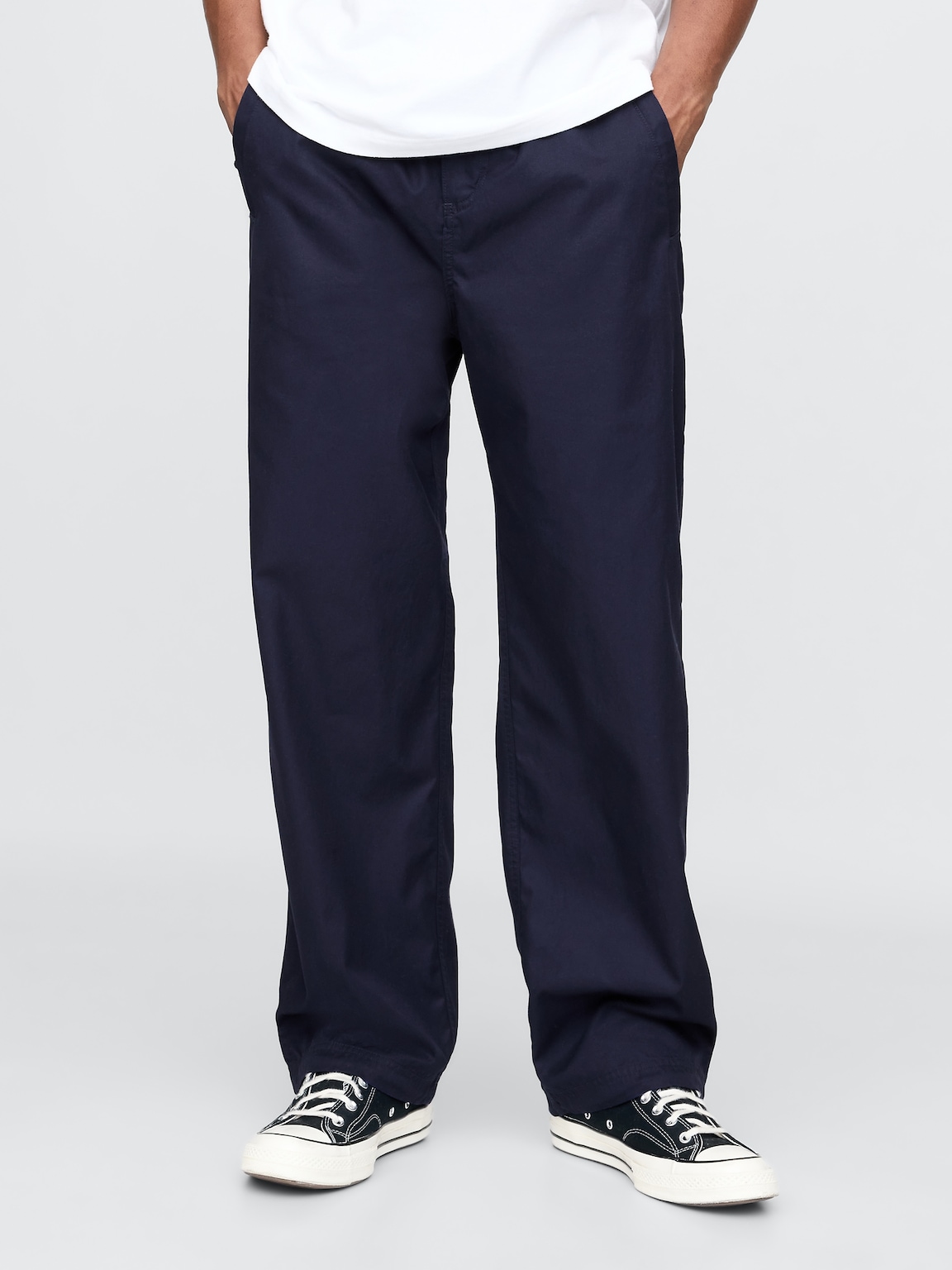 Twill Parachute Baggy Pants