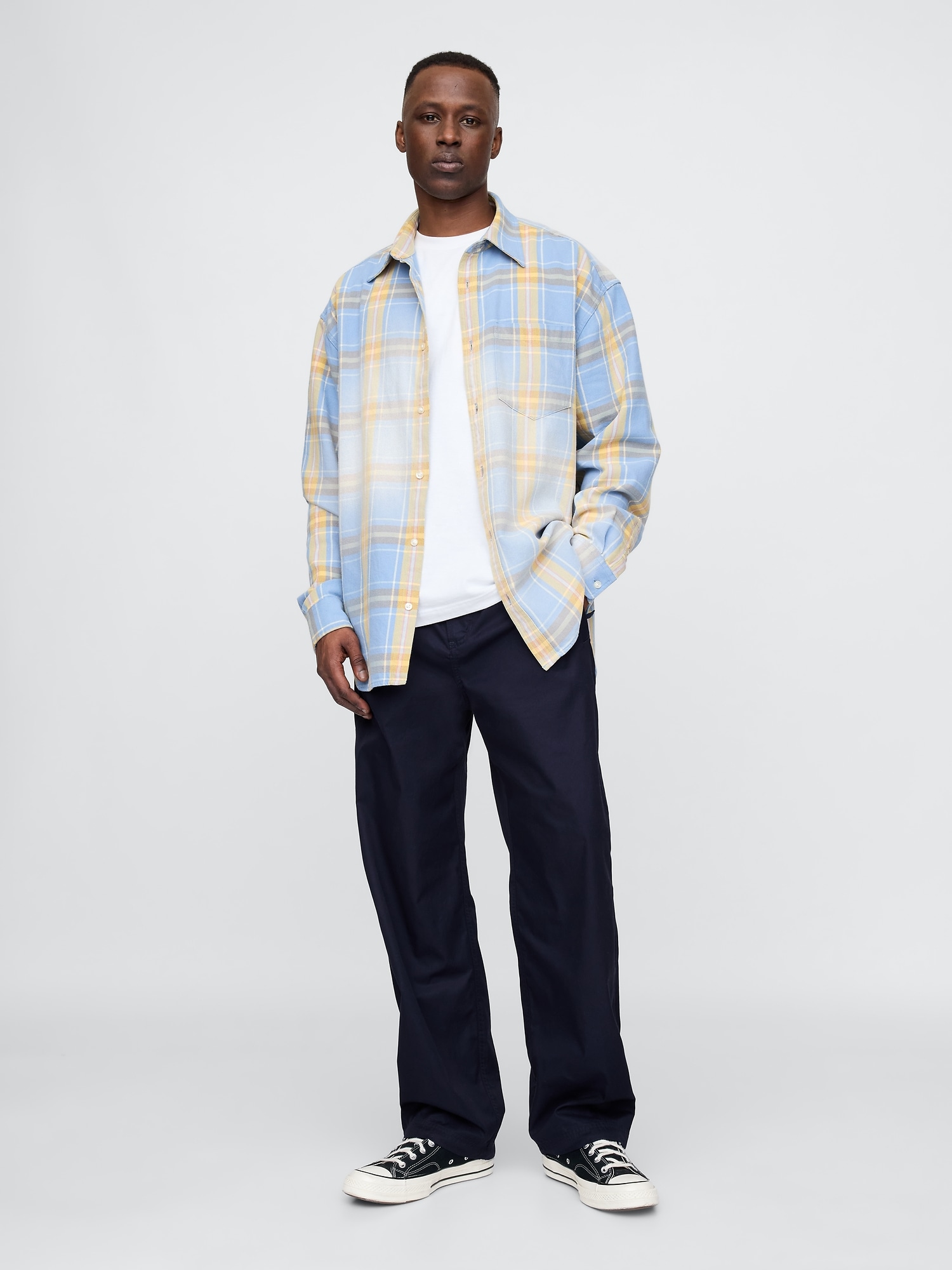 Twill Parachute Baggy Pants | Gap