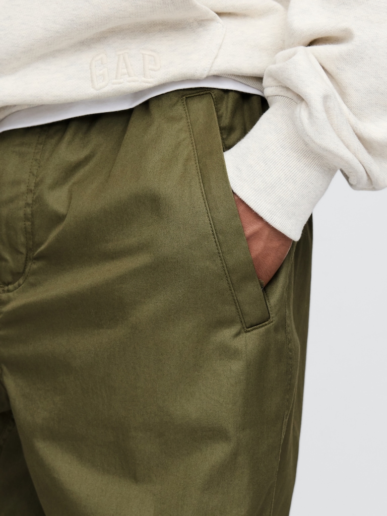 Twill Parachute Baggy Pants