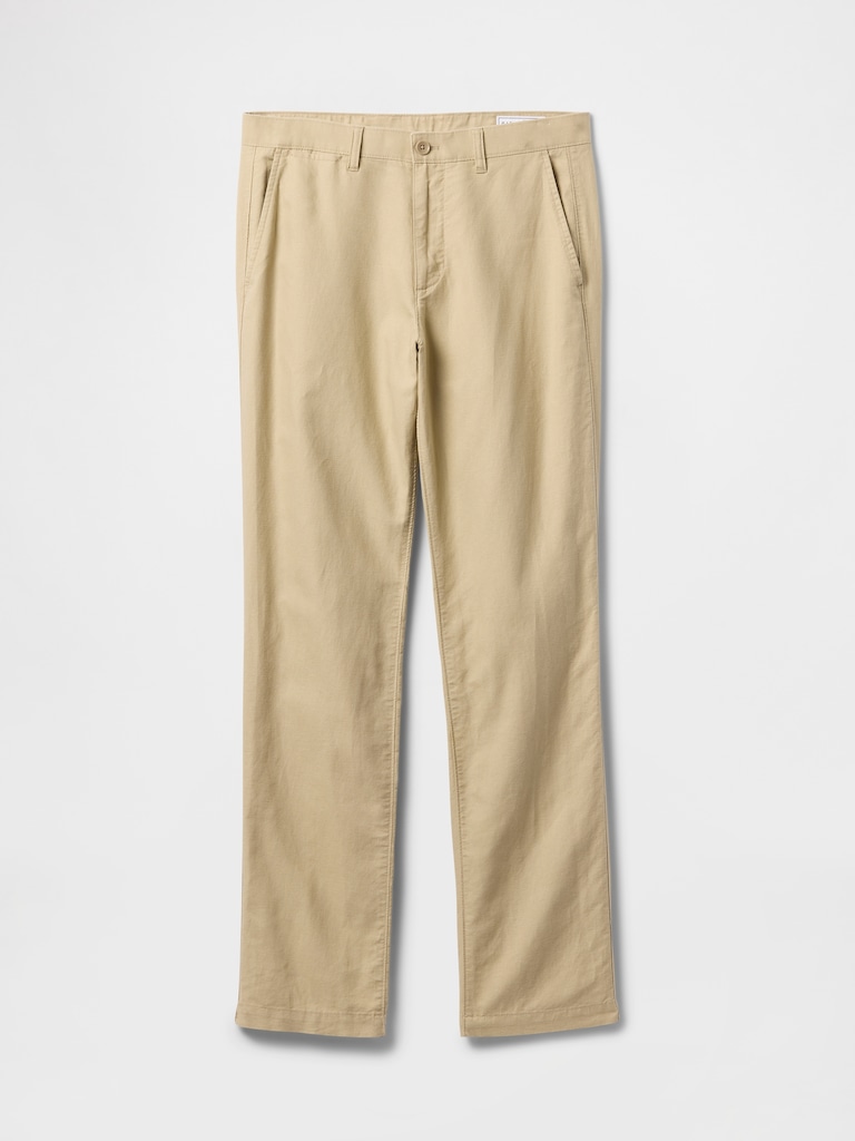 Linen-Cotton Khakis