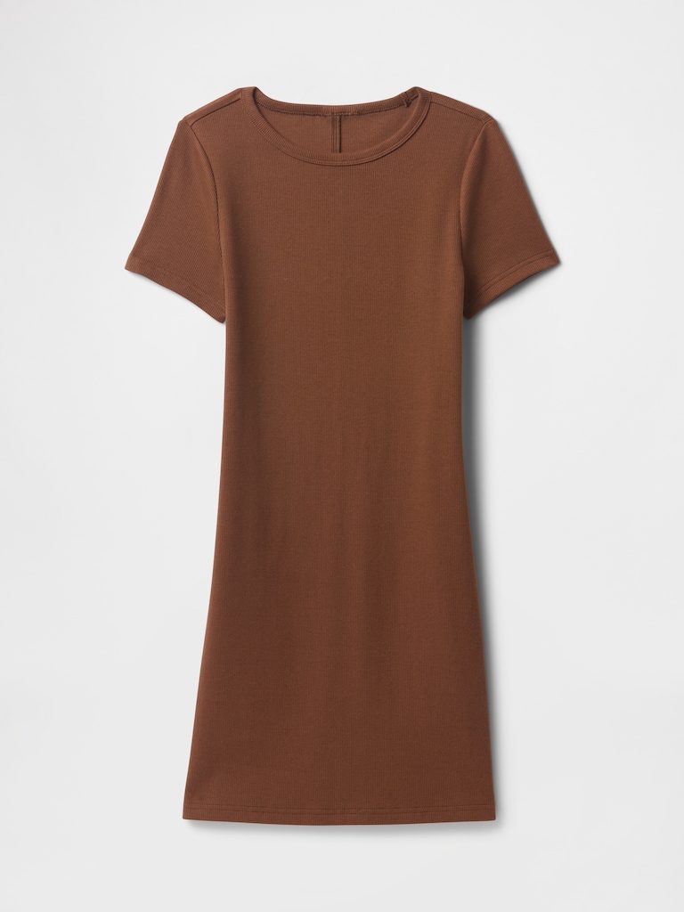 Rib Mini T-Shirt Dress