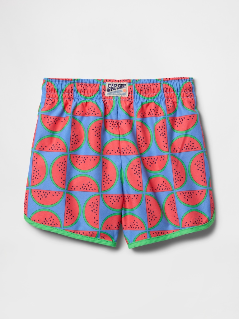 Baby & Toddler Recycled Dolphin Hem Swim Trunks