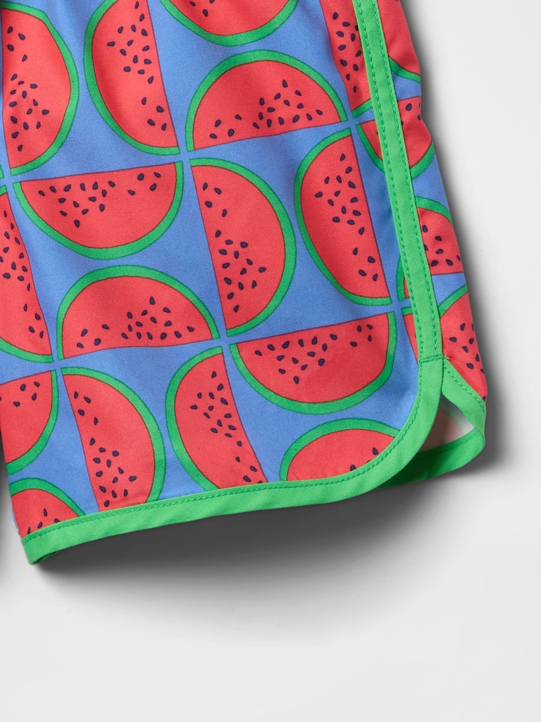Baby & Toddler Recycled Dolphin Hem Swim Trunks