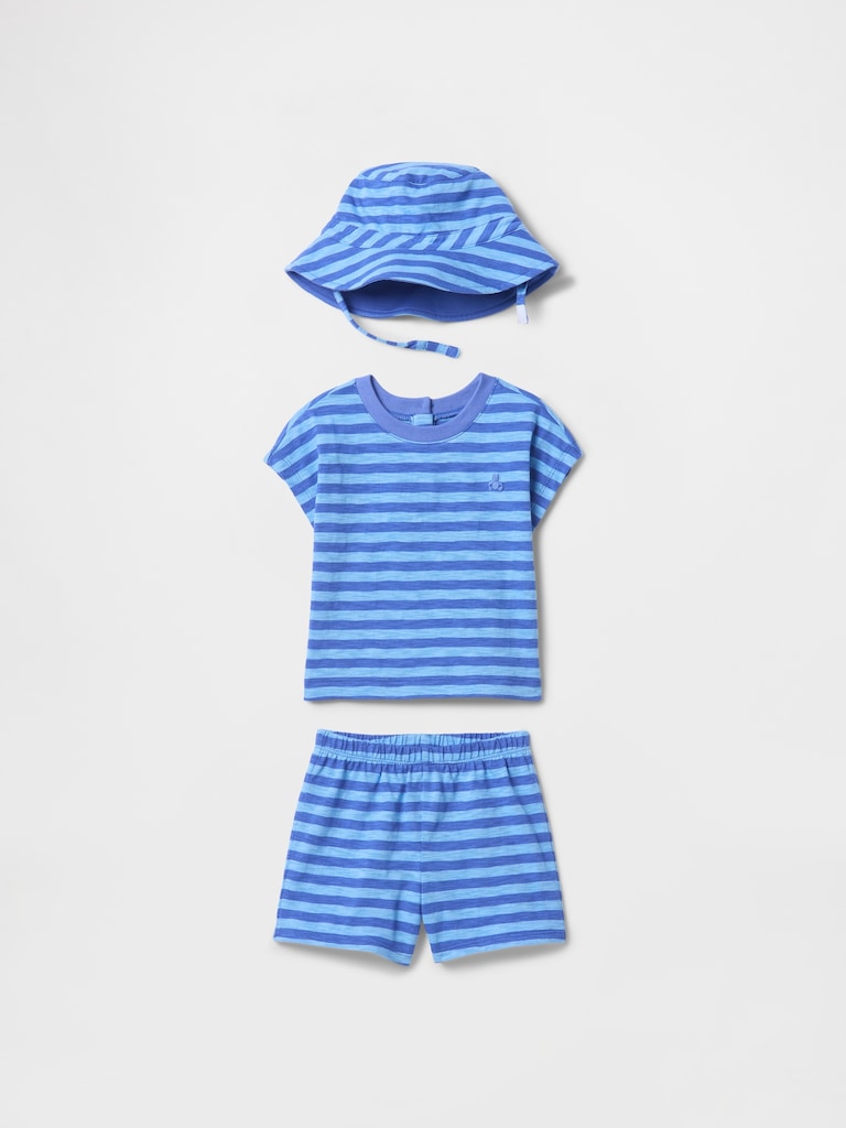 Baby Organic Cotton Three-Piece Outfit Set