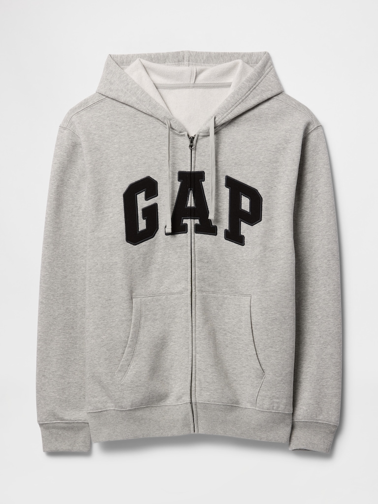 Relaxed Gap Logo Zip Hoodie