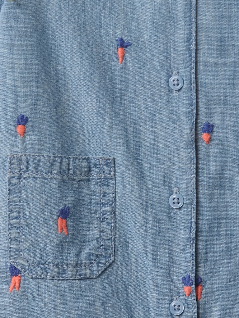 Baby Peter Rabbit™ Chambray Shorty One-Piece