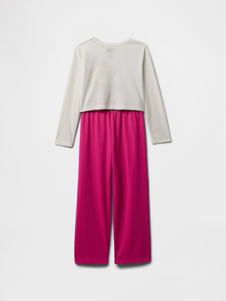 Kids Princess Peach Crop PJ Set