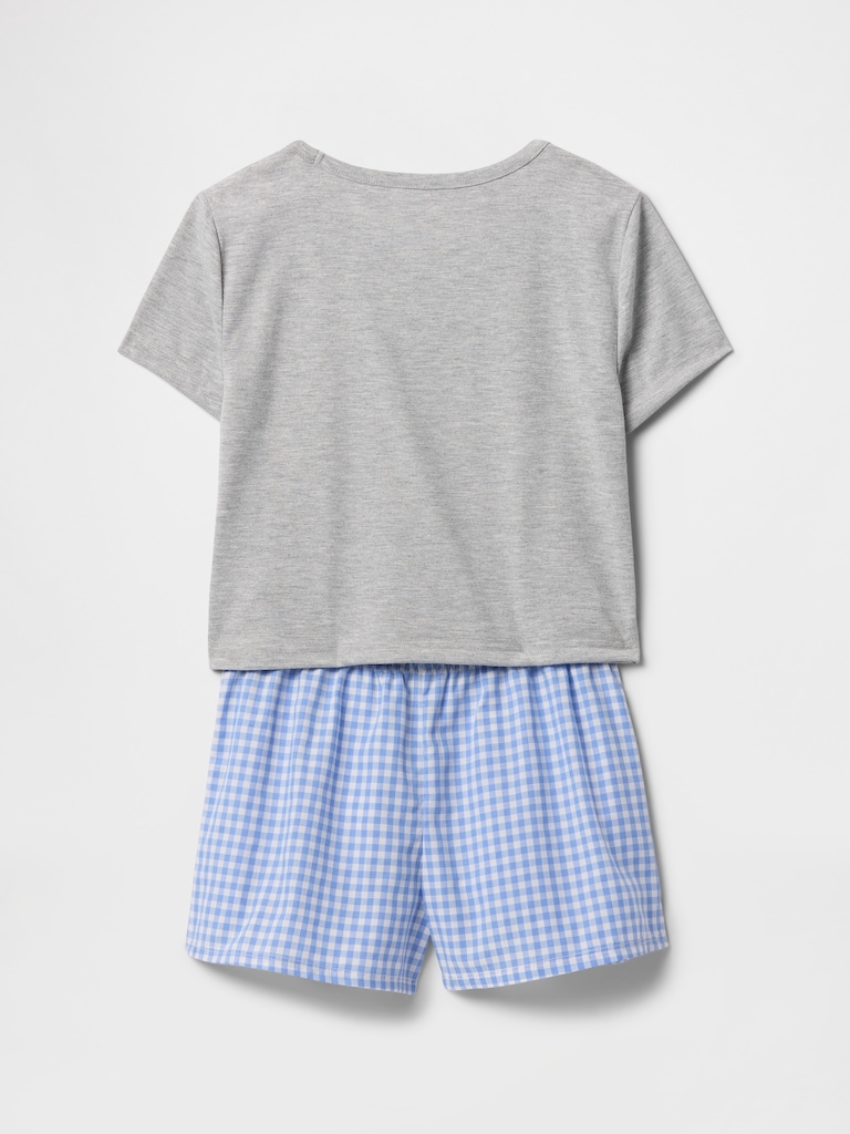 Gap × Disney Kids Recycled PJ Short Set