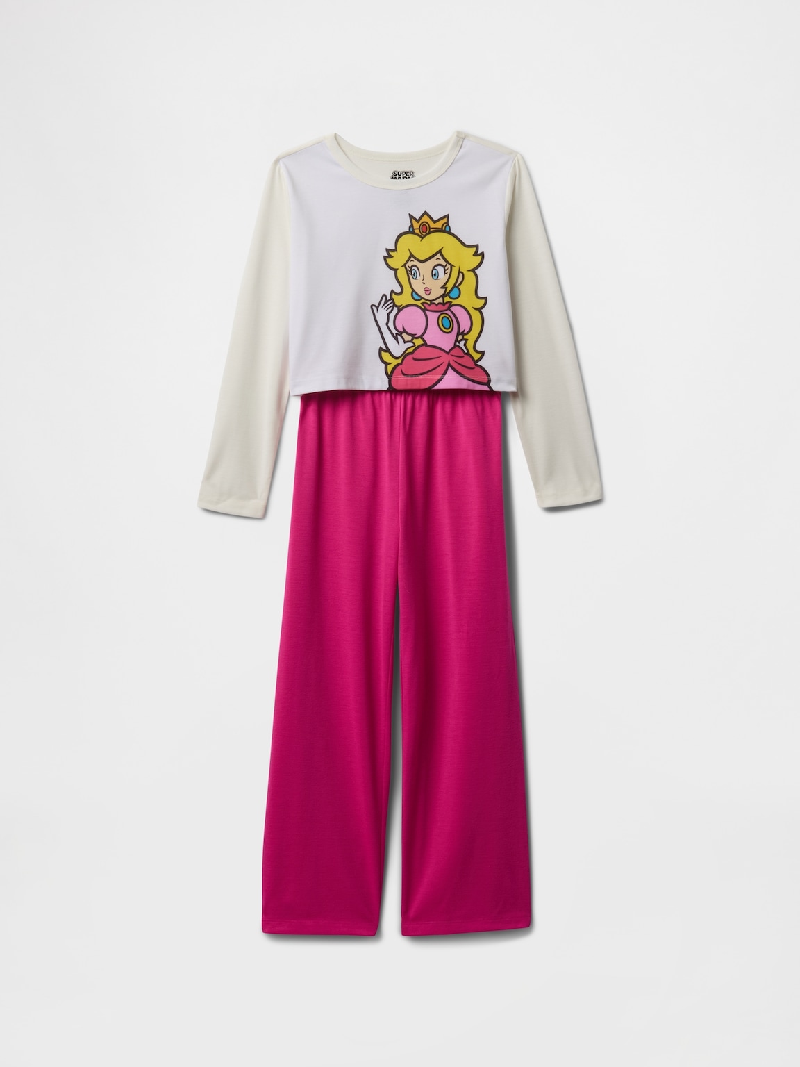 Kids Princess Peach Crop PJ Set