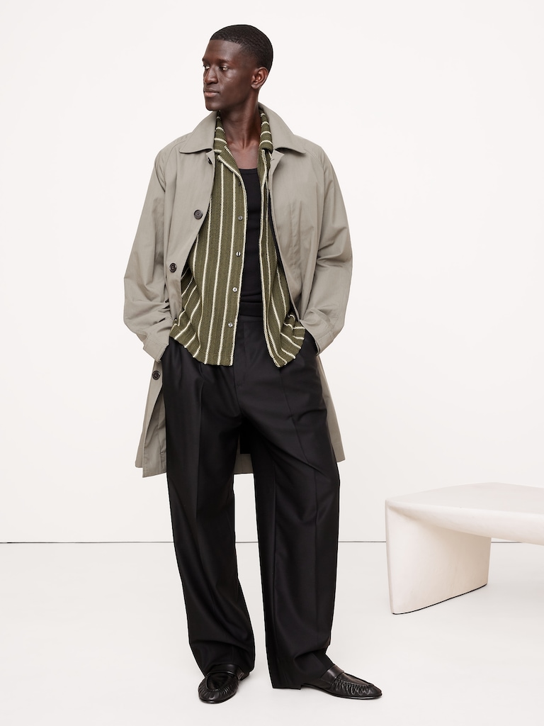 Standard-Fit Jacquard Stripe Resort Shirt