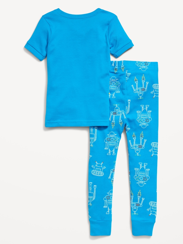 Snug-Fit Graphic Pajama Set for Toddler & Baby