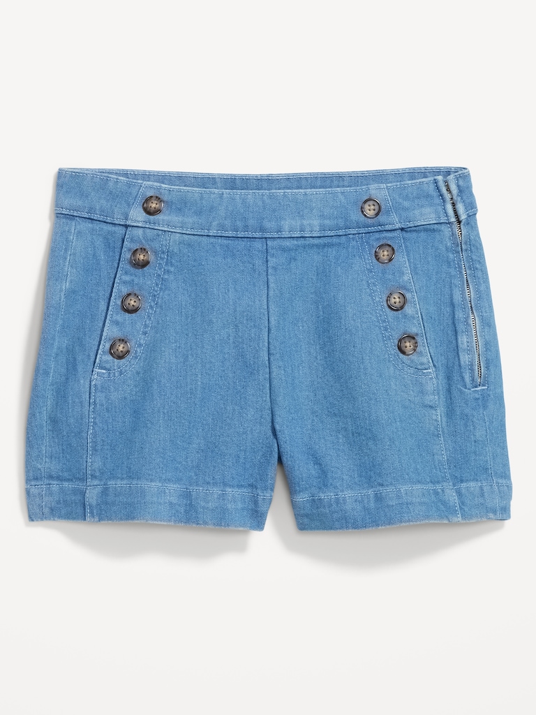 High-Waisted Mariner Shorts -- 3-inch inseam