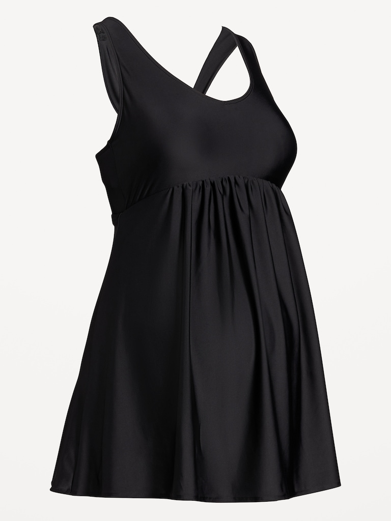 Maternity Halter Swim Dress