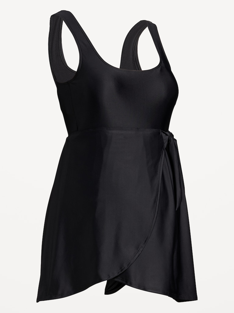 Maternity Classic Wrap Swim Dress