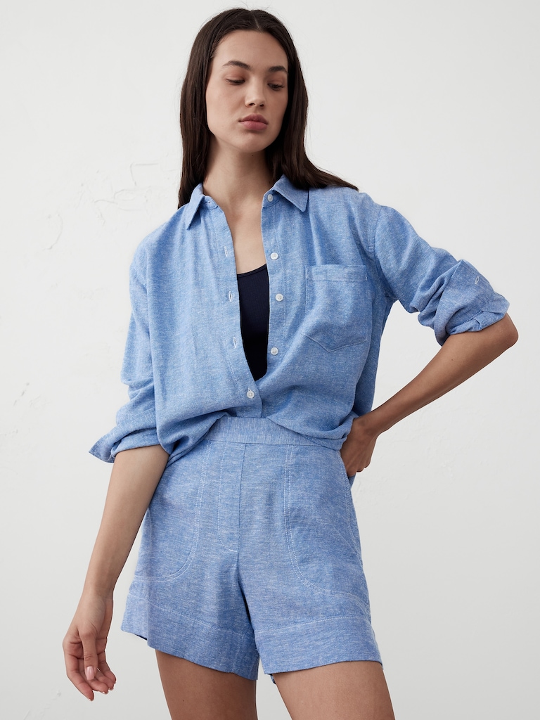 Classic Linen-Blend Shirt