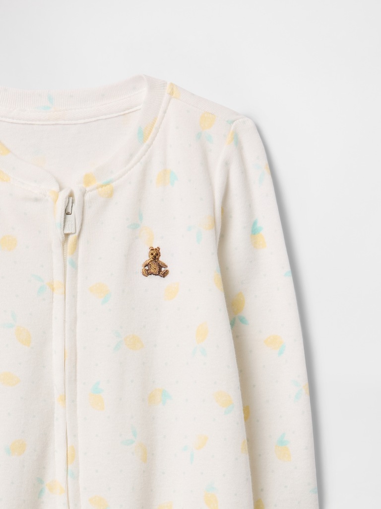 Baby Print Two-Way Zip One-Piece