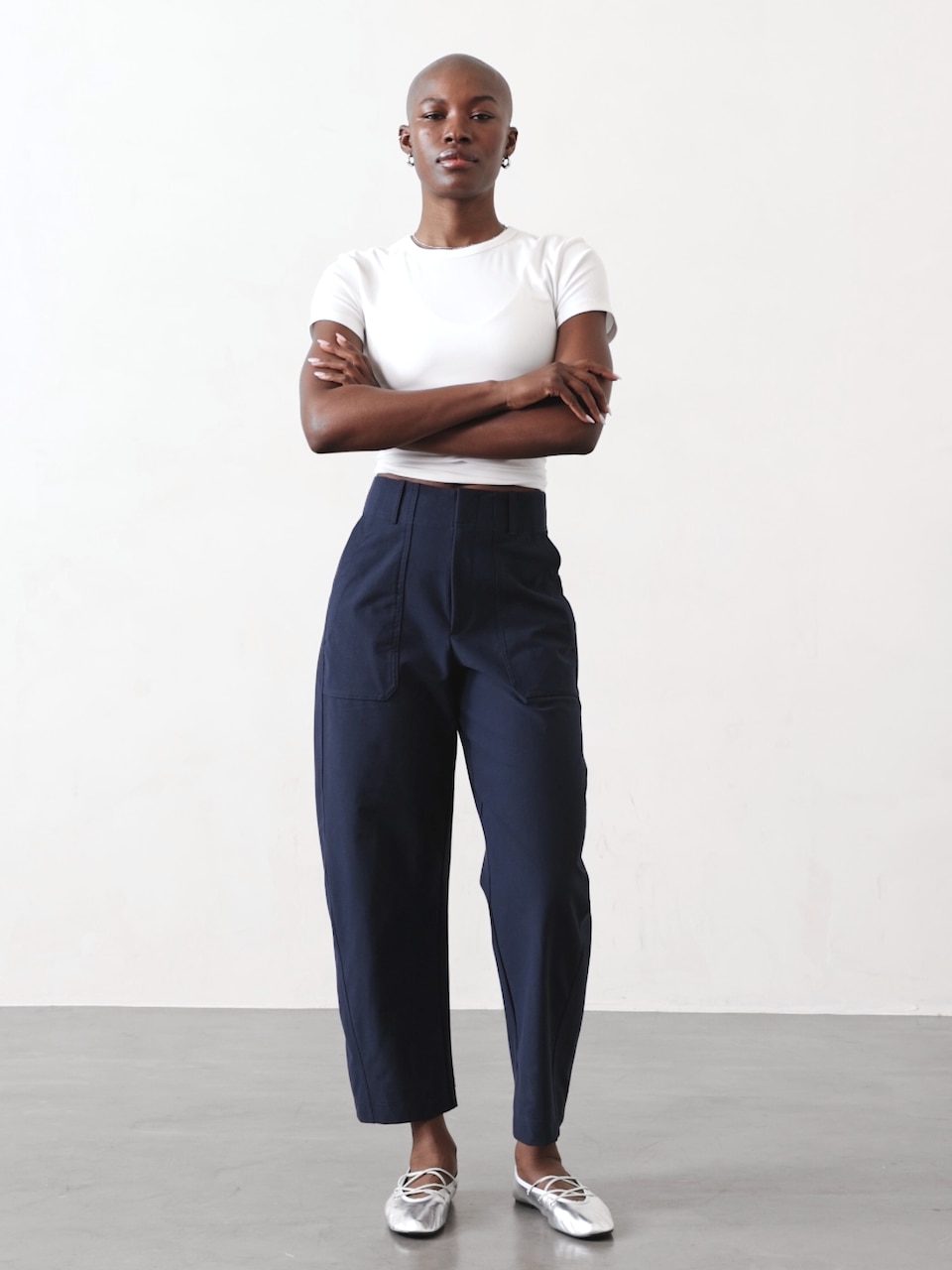Skyline High Rise Barrel Leg Pant