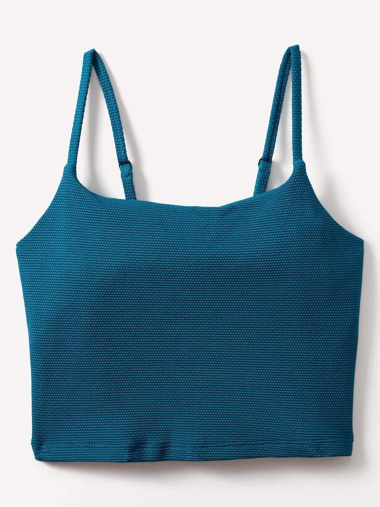 Scoop Crop Pique Tankini A-C