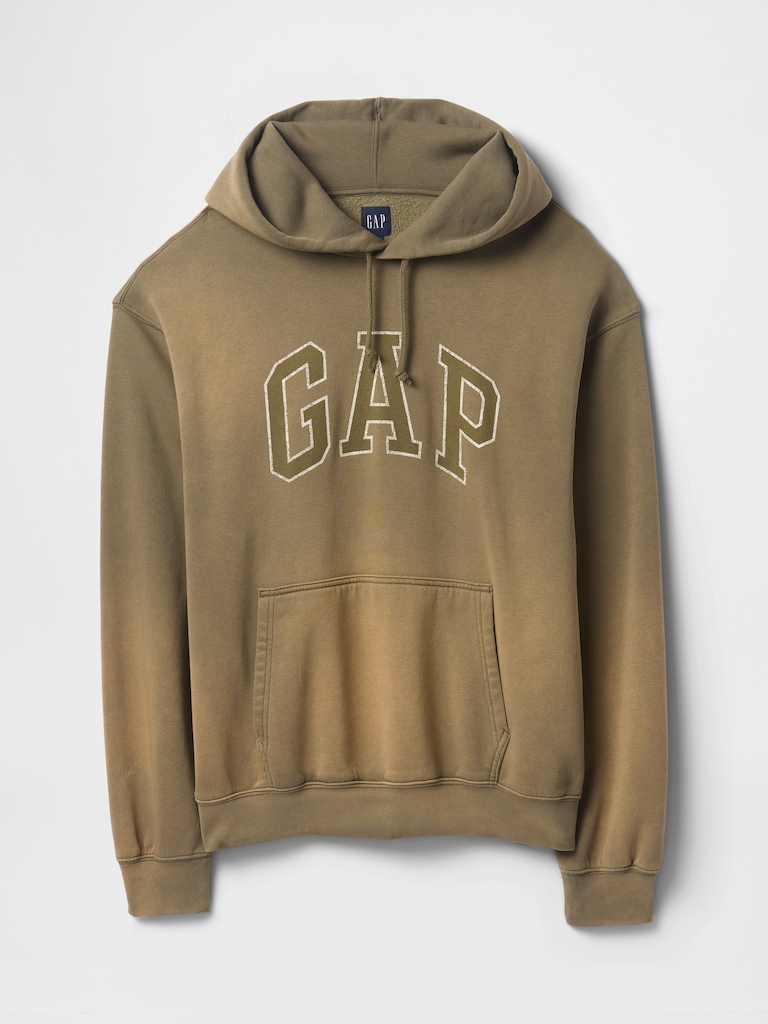 VintageSoft Oversized Logo Hoodie