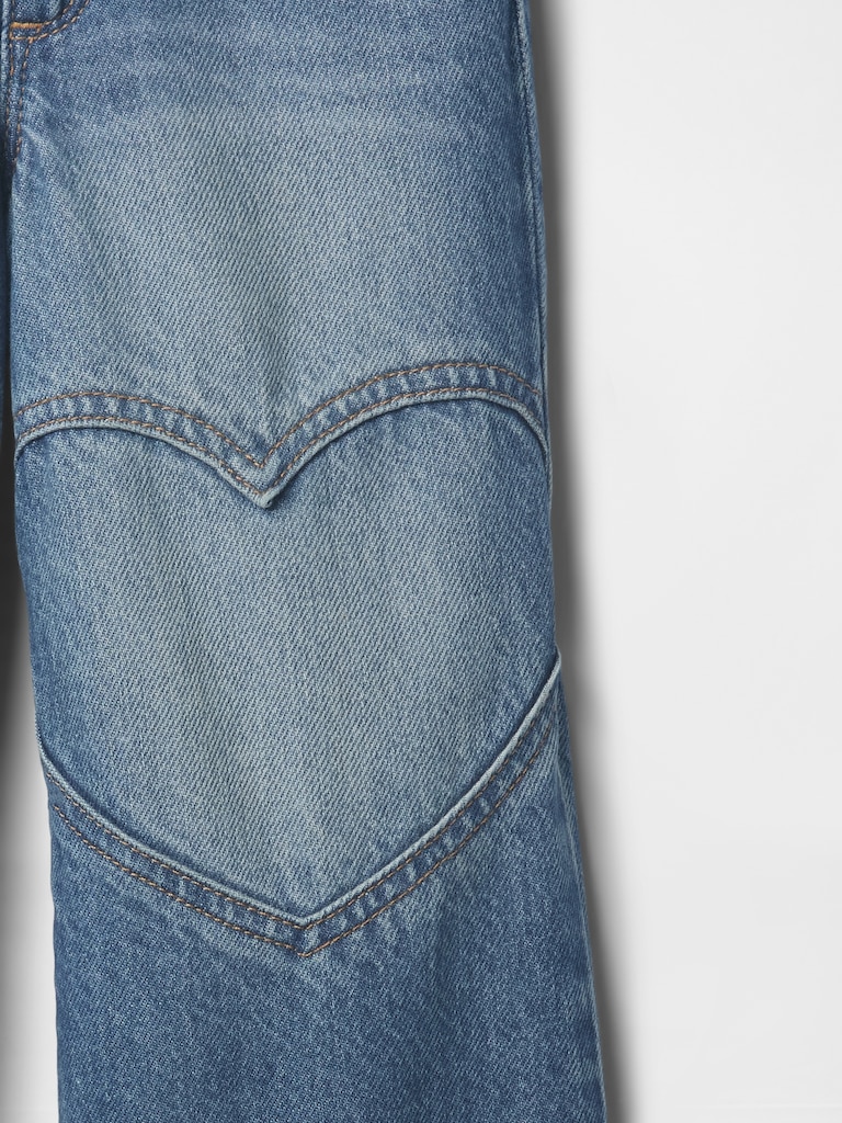 babyGap Wide-Leg Heart Jeans