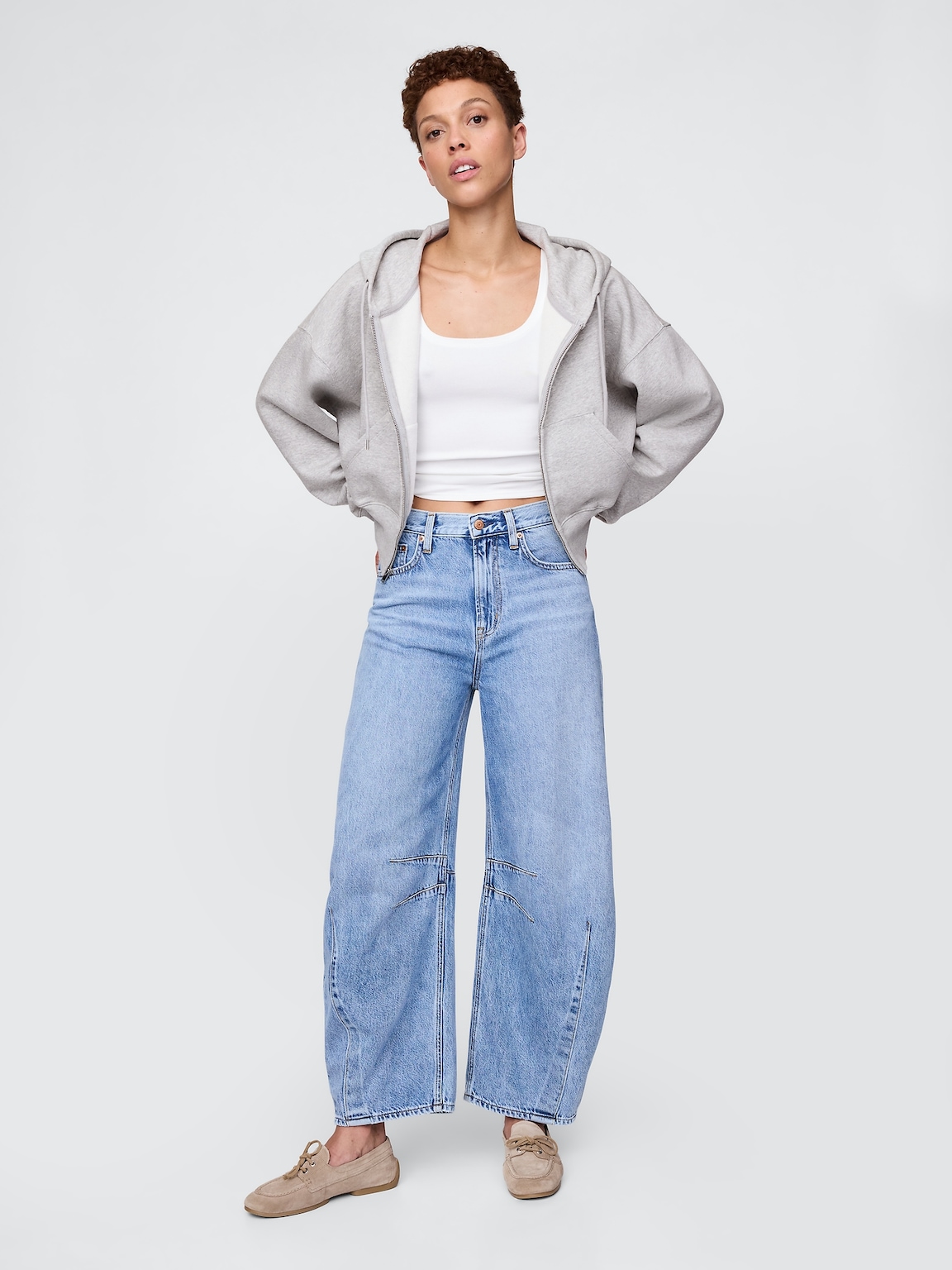 VintageSoft Full-Zip Wedge Hoodie