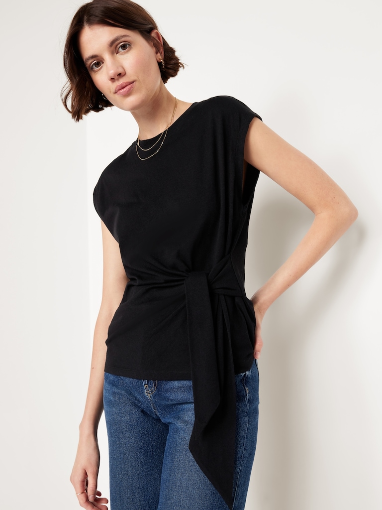 Haut passe-partout noué sur le côté