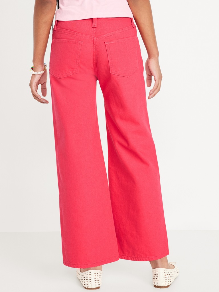 High-Waisted Baggy Wide-Leg Jeans for Girls