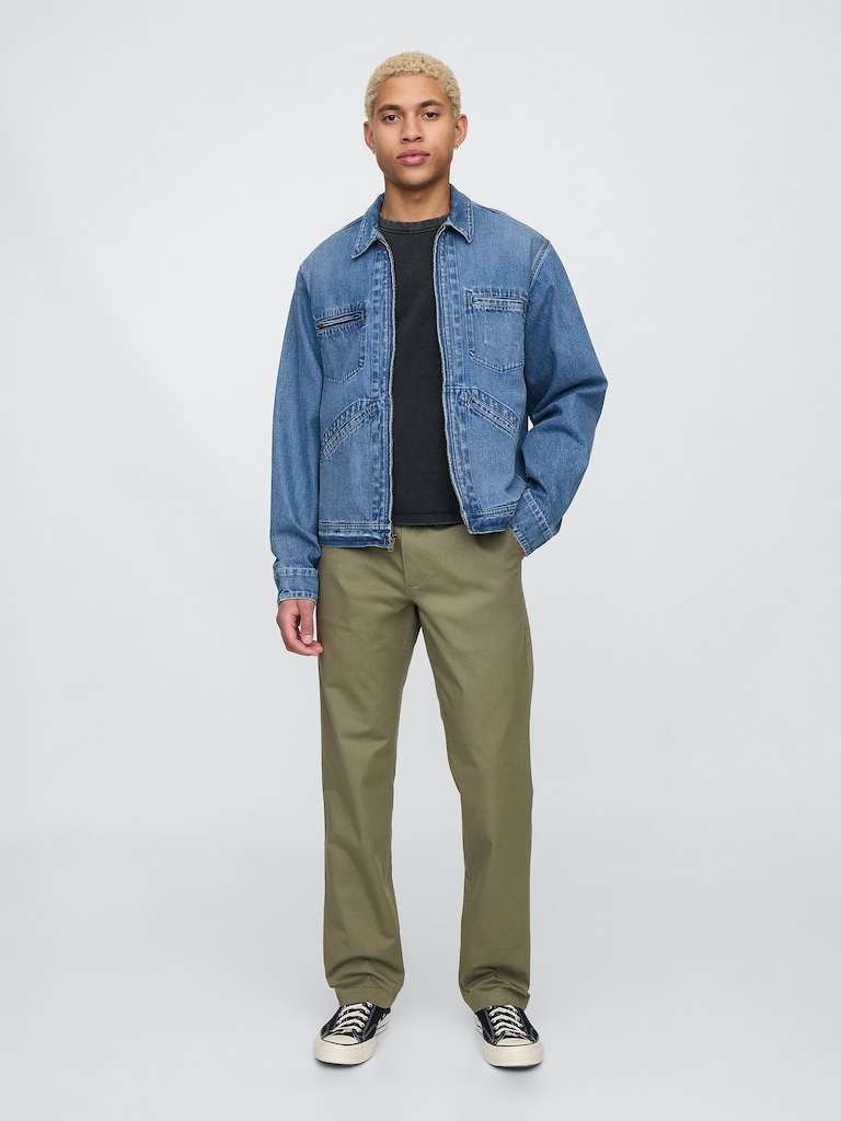 Modern Straight Khakis