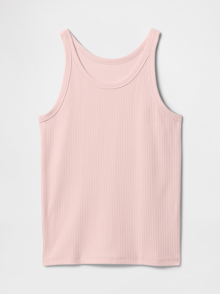 Ribbed Scoopneck Tank Top