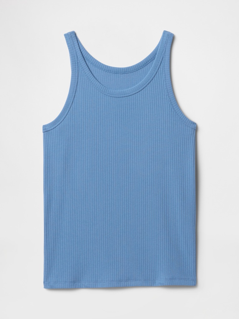 Ribbed Scoopneck Tank Top