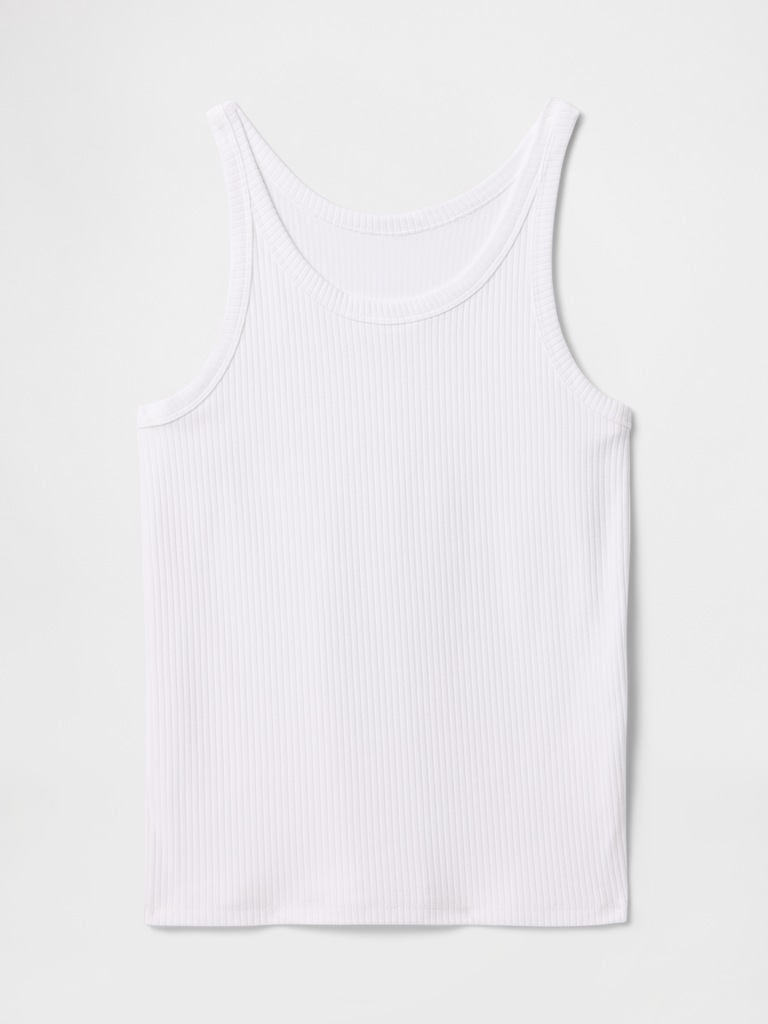 Ribbed Scoopneck Tank Top