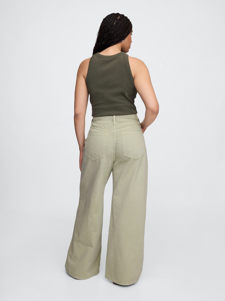 High Rise Wide-Leg Jeans