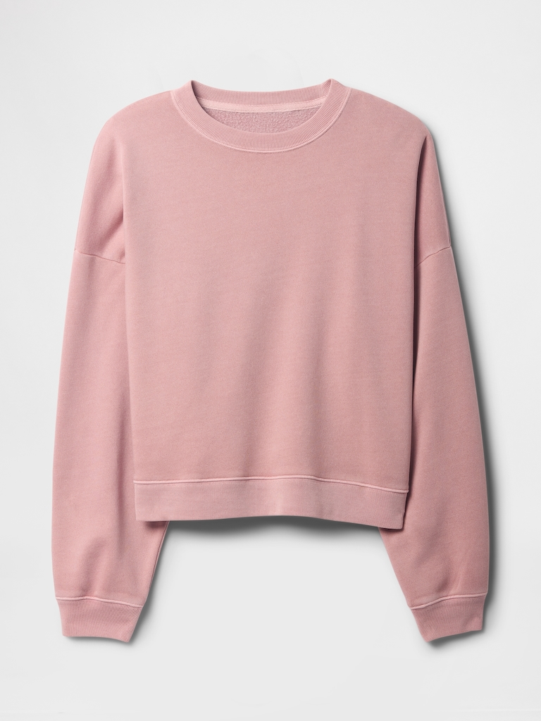 Relaxed Wedge Crewneck Sweatshirt