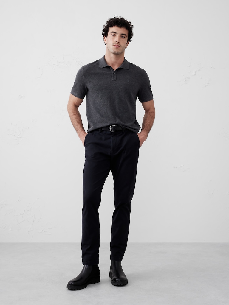 Standard-Fit Monogram Pique Polo