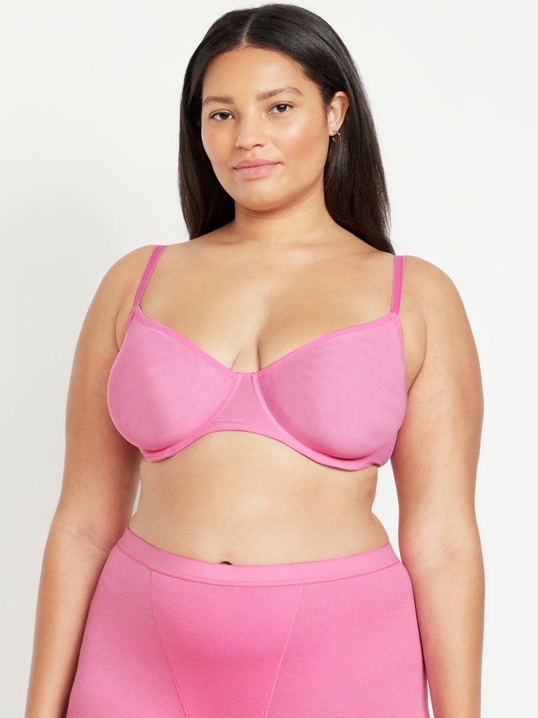 Mesh Balconette Bra