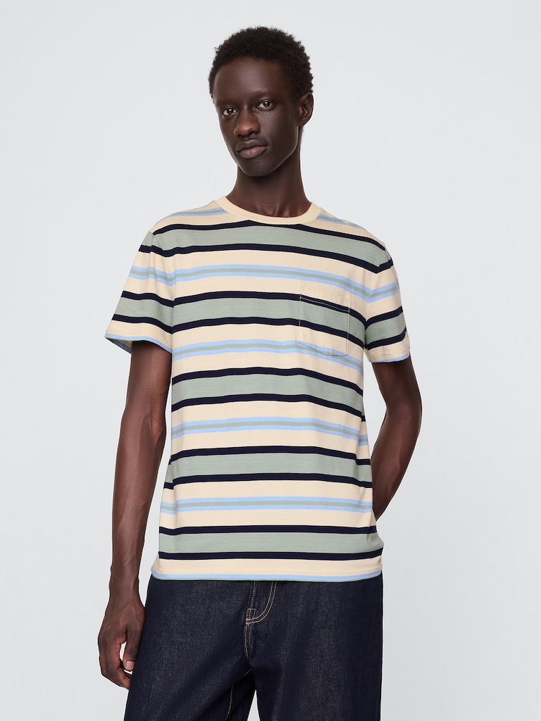 Adult Organic Cotton Pocket T-Shirt