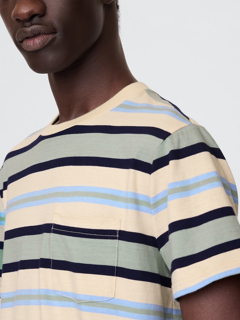 Adult Organic Cotton Pocket T-Shirt
