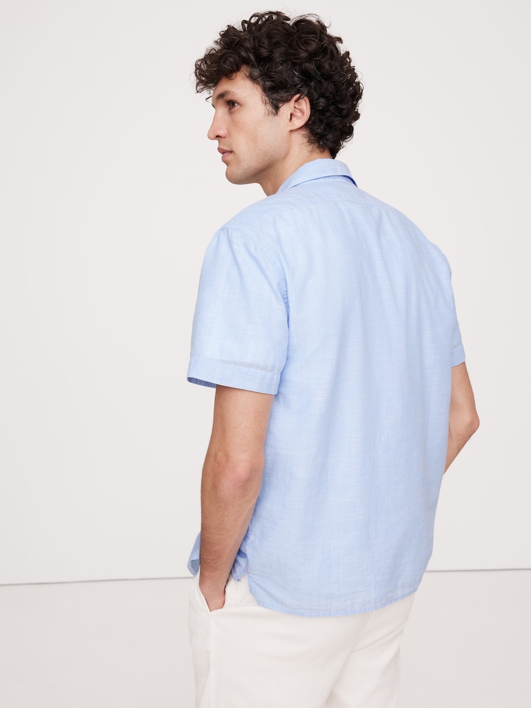 Standard-Fit Lightweight Cotton Resort Shirt