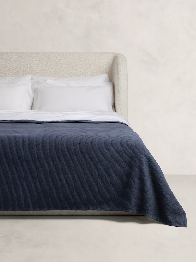 Woven Cotton Ribbed Blanket