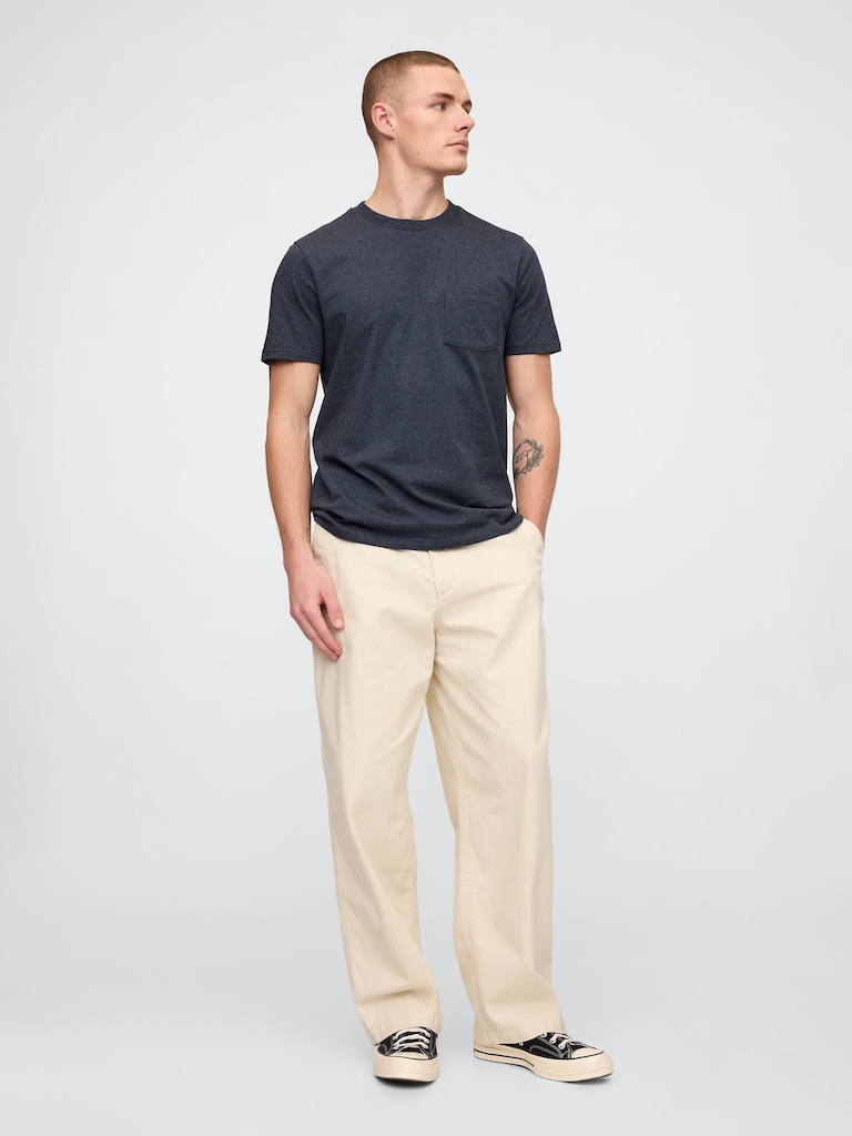 Adult Organic Cotton Pocket T-Shirt