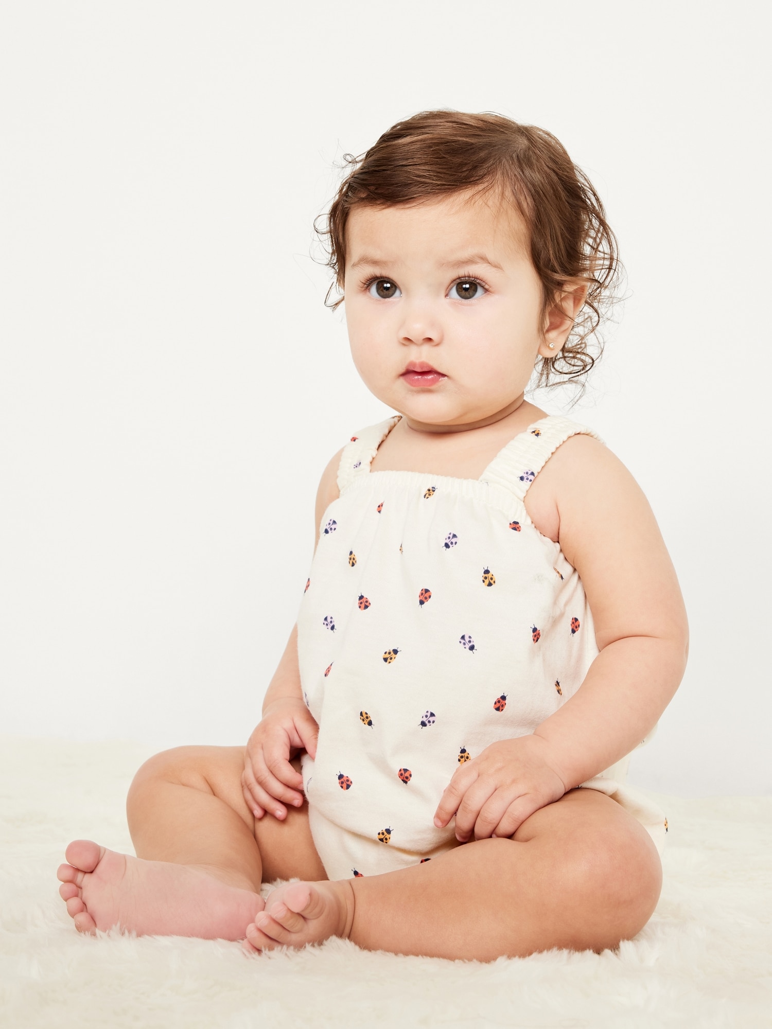 Printed Zip-Front Rashguard One-Piece Swimsuit for Baby